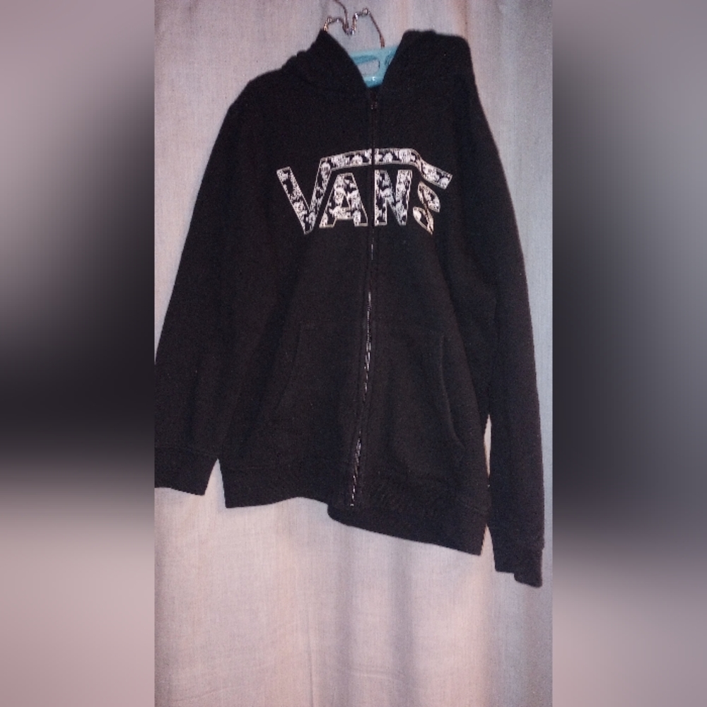 Vans boys medium black hoodie
